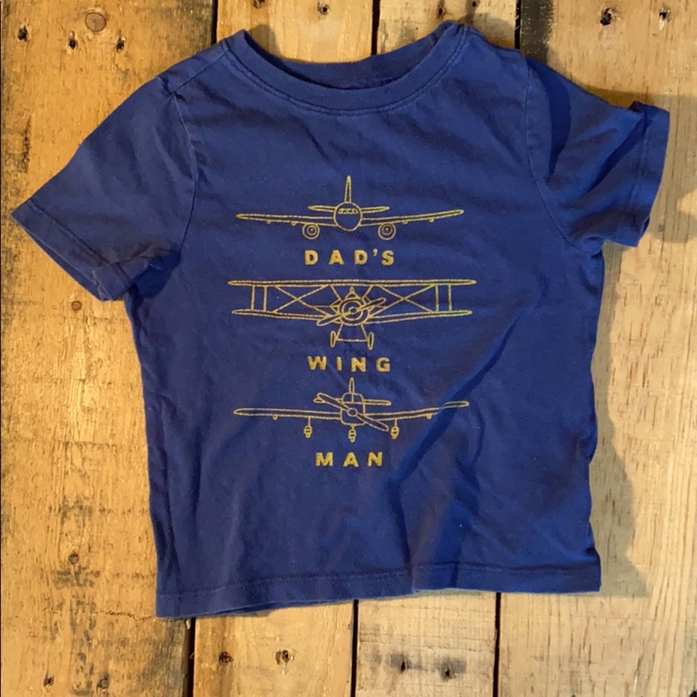 EUC Kids Blue Old Navy Wing Man Tee